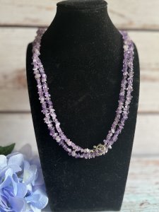 Charming Long Amethyst Neck