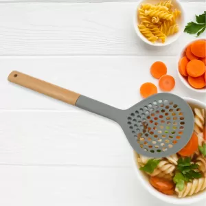 Plastic Kitchen Accessories Heat Resistant Utensils Non Stick Kitchen Spoons And Skimmer Set 1pc