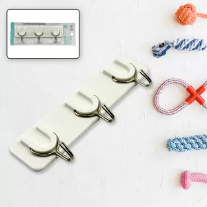 Multipurpose Strong Self Adhesive Wall Hooks Heavy Plastic Sticky Hooks for Home Use 1pc