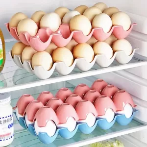 Egg Trays for Storage with 15 Eggs Holder Durable
