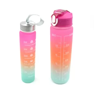 Plastic Water Bottle Set Bpa Free Leak Proof Kids