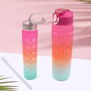 Plastic Water Bottle Set Bpa Free Leak Proof Kids