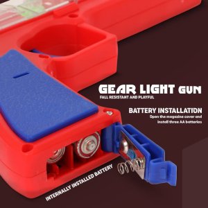 Plastic Toy Gun Flashing Lights & Exciting Music