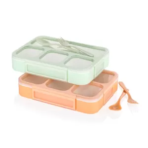 Leak proof Lunch Box with 4 Compartments for School And Office