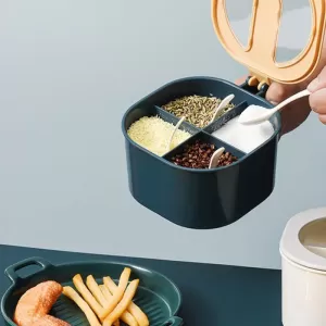 4 Section Fancy Masala Box Container for Kitchen Storage