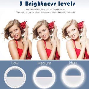 Battery Operated Selfie Ring Light For Smartphone