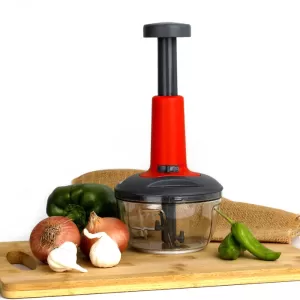Matte Finish Manual Hand Press Chopper for Kitchen