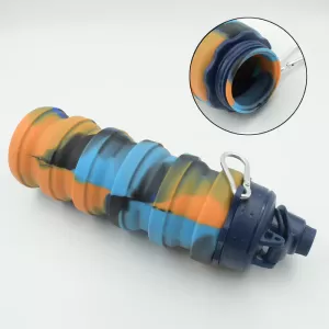 Foldable Leak Proof Silicone Sports Travel Bottle