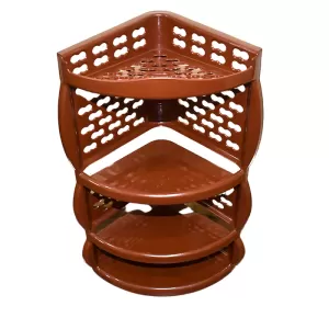 Multi Purpose Plastic Corner Rack Stylish Storage