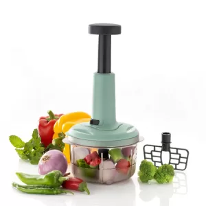 2 in 1 Push Chopper 800 ml Stainless Steel Blade