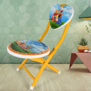 Heart Shape Kids Chair Cartoon Print Foldable Chair