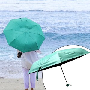 5 Fold Umbrella Capsule Case Wind Sun Rainproof Easy Carry