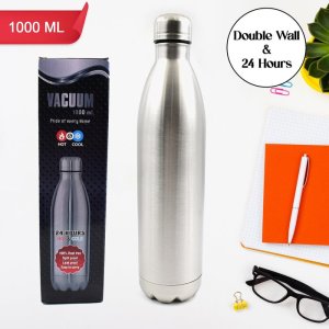 Vacuum Stainless Steel Water Bottle 1000 ml Leak Proof