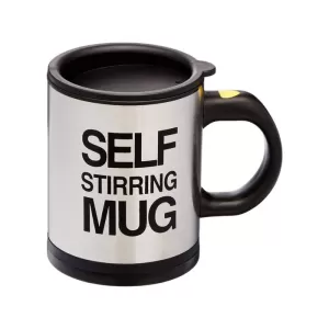 Self Stirring Mug for Household and Office Use