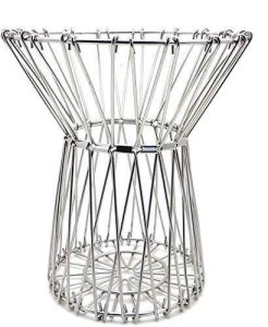 Multipurpose Fruit Basket Stainless Steel Wire Bowl Foldable Basket