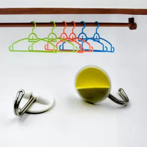 Multipurpose Strong Hook Self Adhesive Hooks Wall Heavy Plastic Hook Decorative Hooks