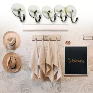 Multipurpose Strong Hook Self Adhesive Hooks Wall Heavy Plastic Hook Decorative Hooks