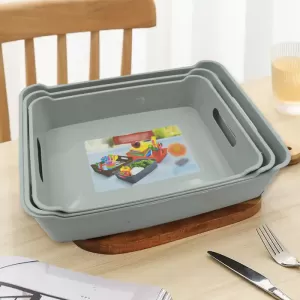 Multipurpose Organising And Storage Plastic Tray Set of 3