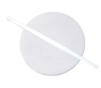 White Plastic Rolling Belan for Perfect Chapati Making