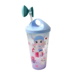 LED Unicorn Water Bottle Tumbler Mug with Straw And Lid