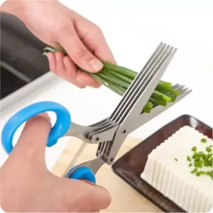Multifunction Vegetable Herbs Scissor with 5 Blades