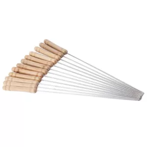 Barbecue Skewers with Wooden Handle Pack of 12
