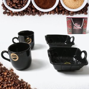 Play Station Ceramic Tea Cup Mug Set Handle Serving Bowl