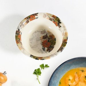 Plastic Dinner Set 18 PC Flower Design Set