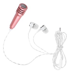 Mini Microphone Mic With Earphone for Voice Recording