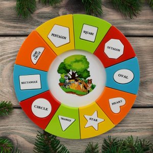 Big Shape Round Puzzle Educational To Gifts 3 Plus Kids
