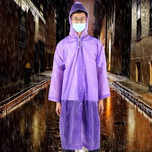 Waterproof EVA Raincoat for Adults and Kids Reusable