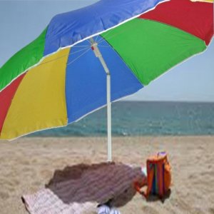 Sun Protection Waterproof Polyester Garden Umbrella