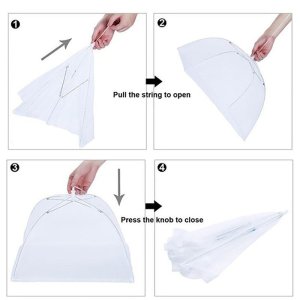 Food Covers Mesh Net Kitchen Umbrella Practical Home