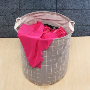 Folding Laundry Basket Round Storage Bag 40 30 Cm