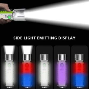 Pattern USB Rechargeable LED Flashlight Torch