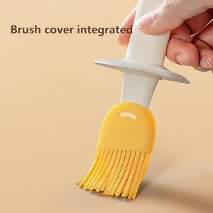 2 In 1 Oil Dispenser Bottle With Silicone Brush 1 Set