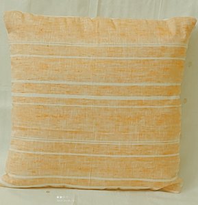 Light Orange Colour Cotton Fabric 16X16 Inch Cushion Covers for Sofa