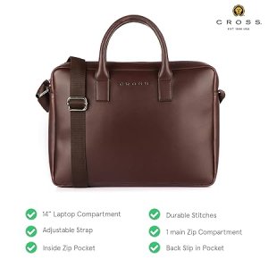 Cross Men’s Leather Laptop Bag