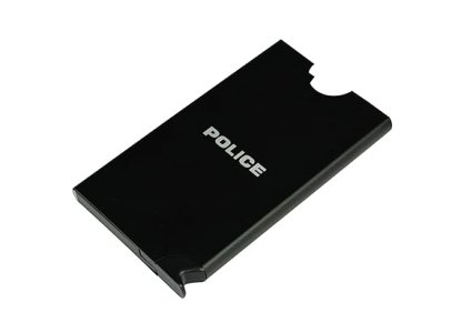 POLICE Sleek Metal Card Holder – Minimalist RFID-Blocking Card Case for Men | Premium Slim Wallet in Black