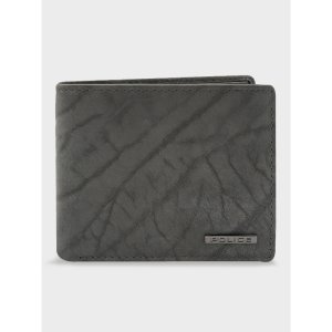 POLICE Shoulder Bi-Fold Coin Wallet – Stone | Genuine Leather Men’s Wallet with Coin Pocket & Premium Finish