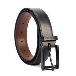 SIBAGO 35MM XL Black Matching Stitched Belt – 117CM Length -Police