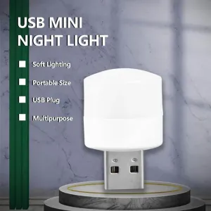 Small USB Lamp with Box | Mini Plug-In LED Light for Laptop, Power Bank & PC