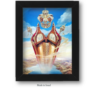 Torah Scroll Jewish Artwork | Synagogue Torah Canvas Print | Framed Judaica Wall Art | Made in Israel