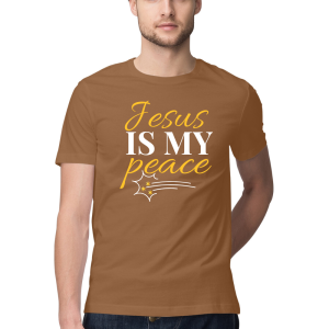 Jesus Is My Peace Christian Regular Fit Front Print UNISEX T-Shirt for Men & Women | Inspirational Faith Graphic Tee