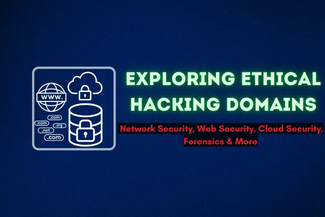 Exploring the Different Domains in Ethical Hacking |  Network Security, Web Security, Cloud Security, Forensics, and More