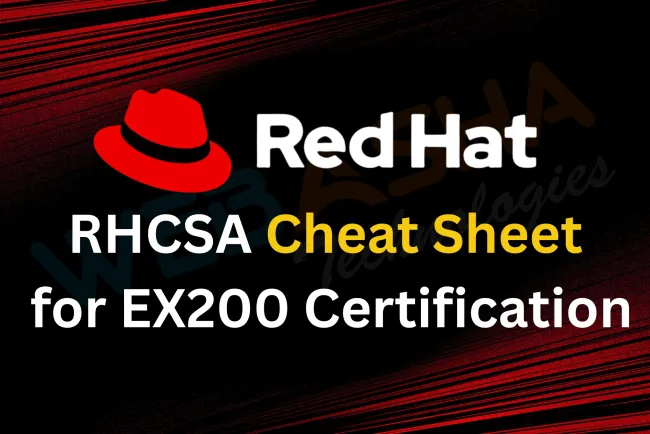 RHCSA Cheat Sheet for EX200 Certification (2026 Updated)