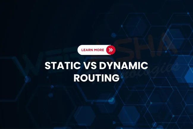 What is the difference between static and dynamic routing and how can you configure them?