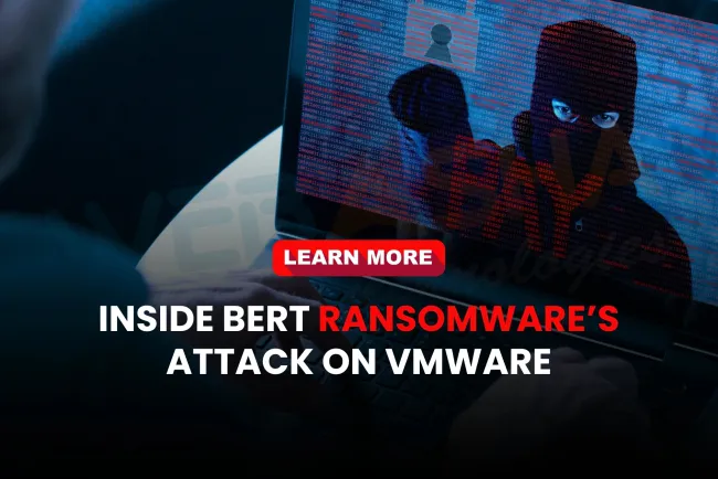 What is BERT ransomware and how does it target ESXi virtual machines?