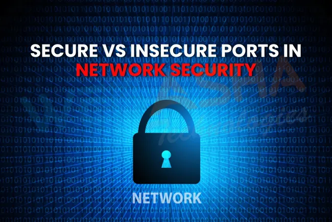 What is the difference between insecure and secure ports in network security?