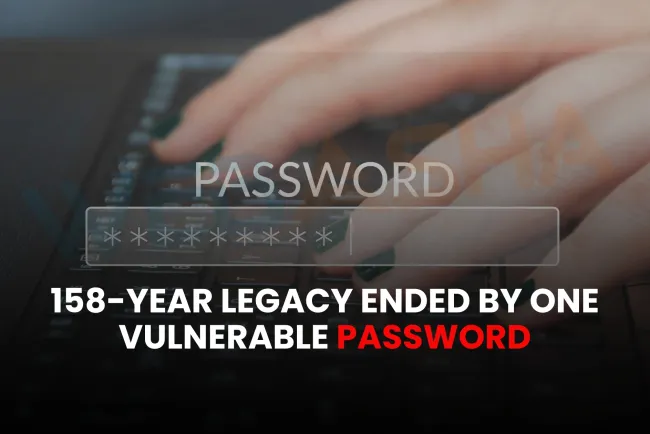 How did a weak password lead to the downfall of a 158-year-old UK logistics company in a ransomware attack?